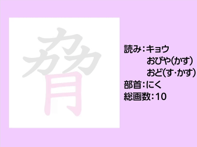 脅