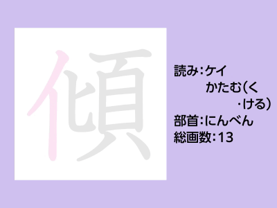 傾