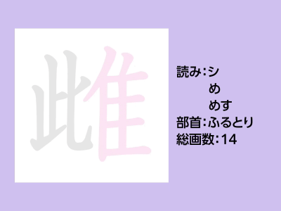 雌